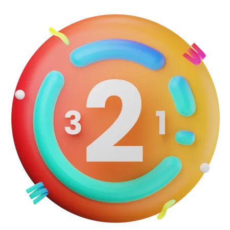 New Year Countdown  3D Icon