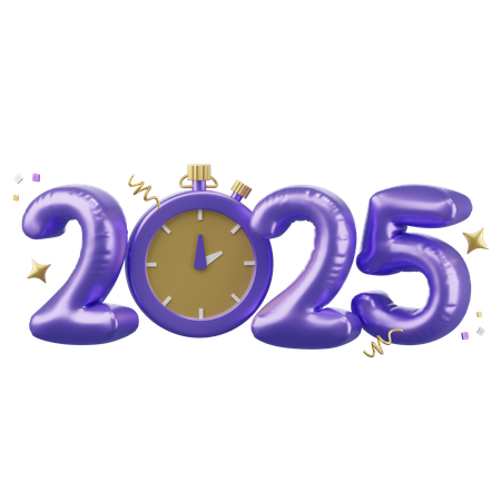 New year countdown 3D Icon  3D Icon