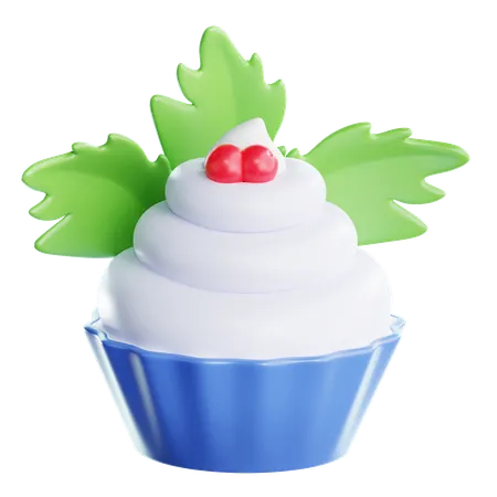 New Year Cupcake  3D Icon