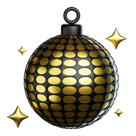 New Year Disco Ball  3D Icon