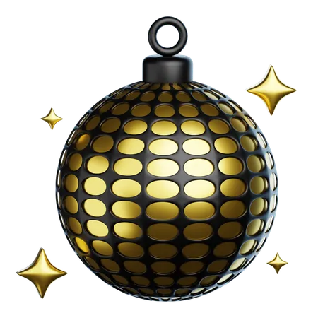 New Year Disco Ball  3D Icon