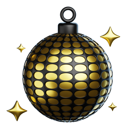 New Year Disco Ball  3D Icon