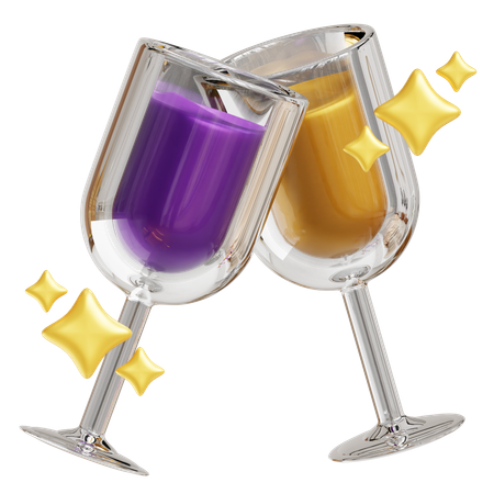 New Year Drink  3D Icon