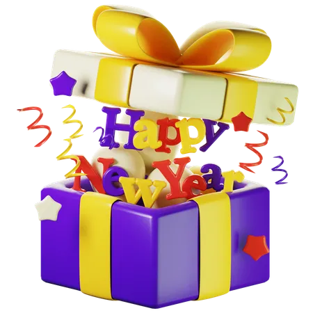 New Year Gift  3D Icon