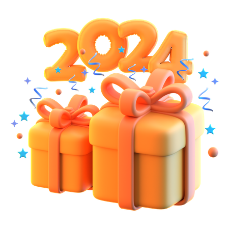 New Year Gift  3D Icon