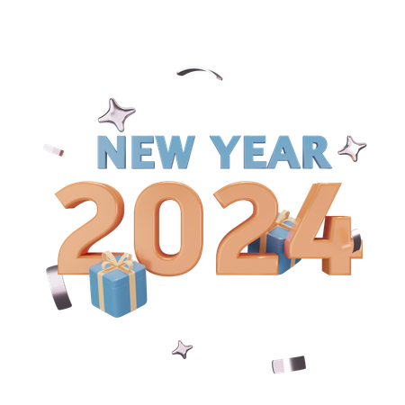 New year gift  3D Icon