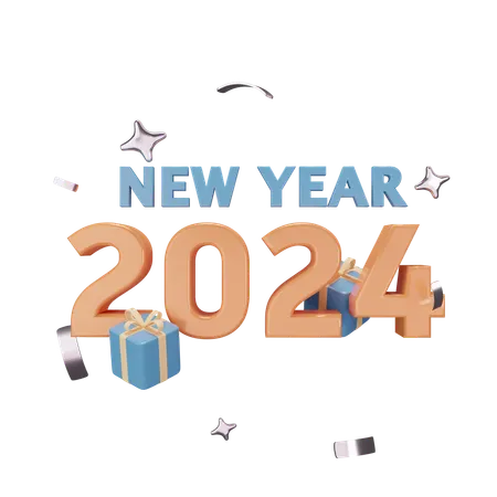 New year gift  3D Icon