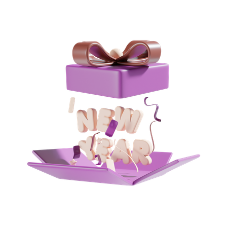 New Year Gift  3D Icon