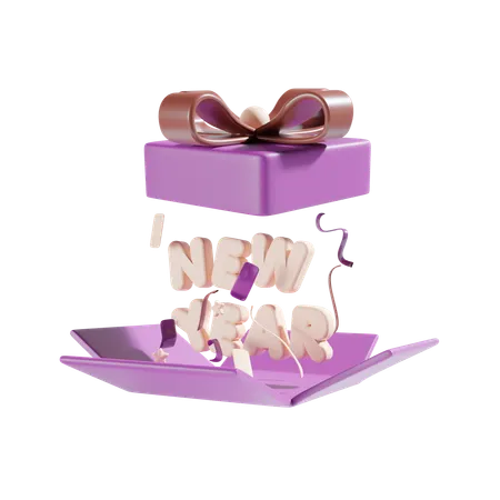 New Year Gift  3D Icon