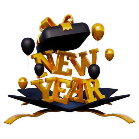 New Year Gift  3D Icon