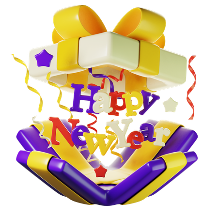 New Year Gift  3D Icon