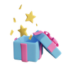 new year surprise 3d logo