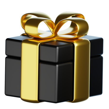 New Year Gift Box  3D Icon