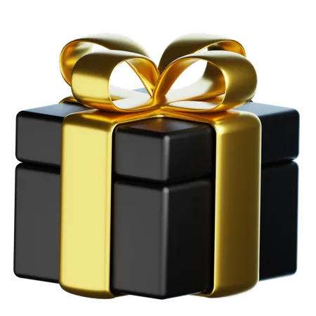 New Year Gift Box  3D Icon