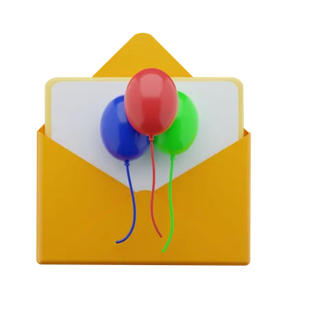 New Year Invitation  3D Icon