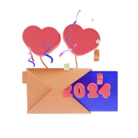 New Year Letter  3D Icon