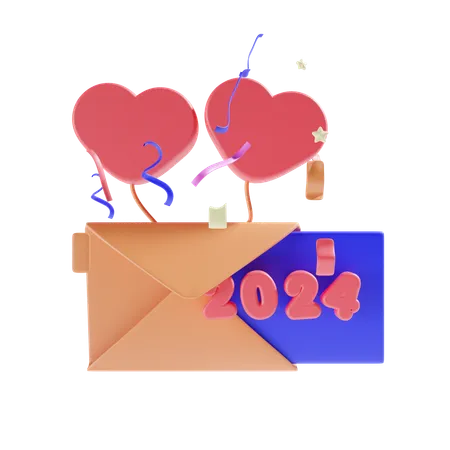 New Year Letter  3D Icon