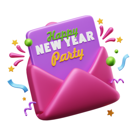 New Year Letter  3D Icon