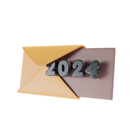 New Year Mail  3D Icon
