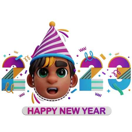 Happy New Year Party 2023 3D Icon