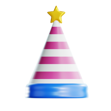New Year Party Hat  3D Icon