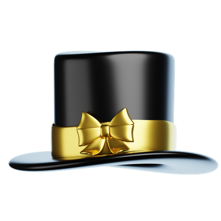 New Year Party Hat  3D Icon