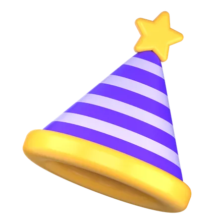 New Year Party Hat  3D Icon