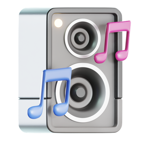 New Year Party Speaker  3D Icon