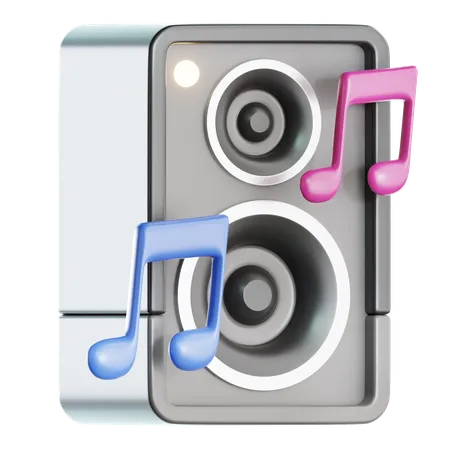 New Year Party Speaker  3D Icon