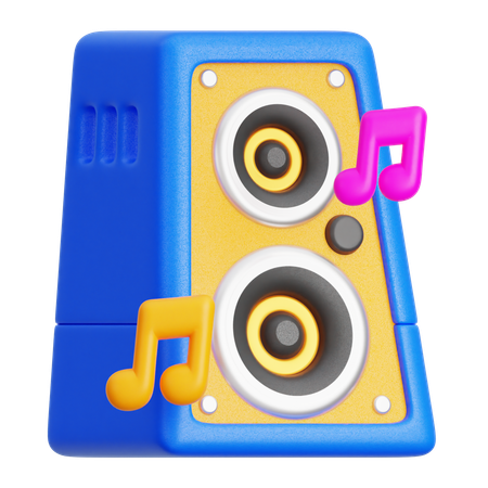 New Year Party Speaker  3D Icon