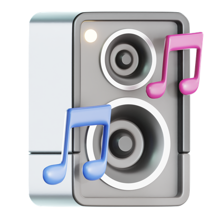 New Year Party Speaker  3D Icon