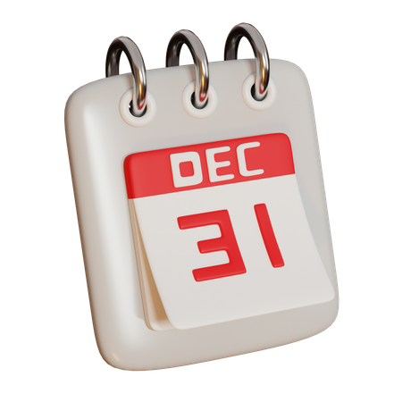 New Year Reminder  3D Icon