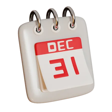 New Year Reminder  3D Icon