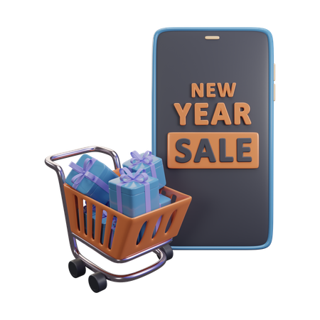 New year sale  3D Icon