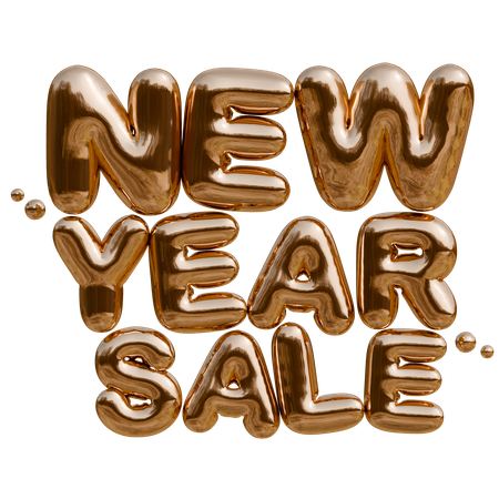 New Year Sale  3D Icon