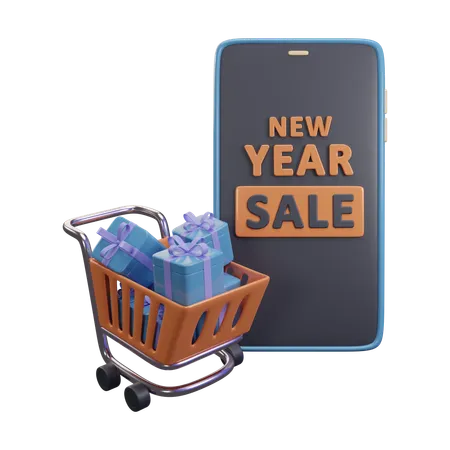 New year sale  3D Icon