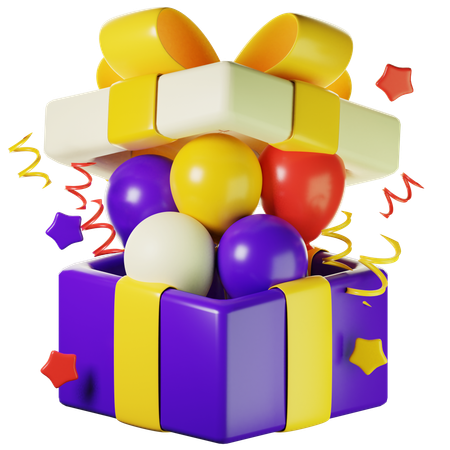 New Year Surprise  3D Icon