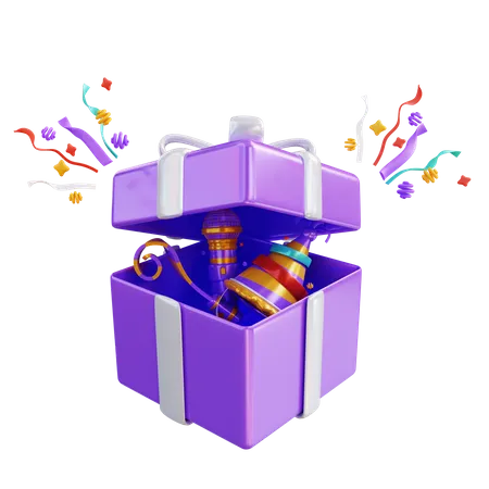 New Year Surprise  3D Icon