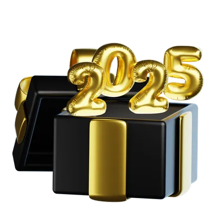 New Year Surprise Box  3D Icon