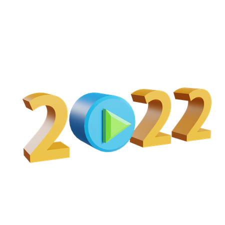 New year video  3D Illustration