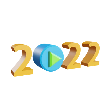 New year video  3D Illustration