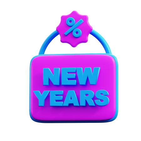 New years sale  3D Icon