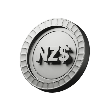 뉴질랜드 달러  3D Icon