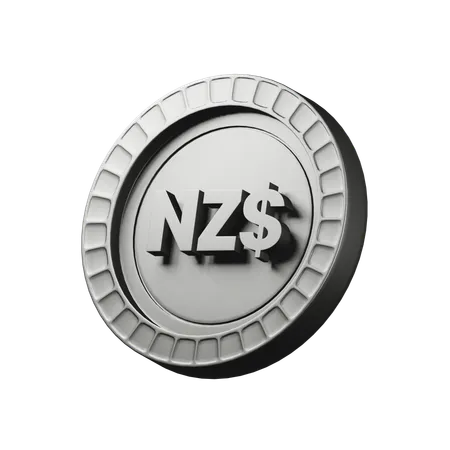 New Zealand dollar  3D Icon