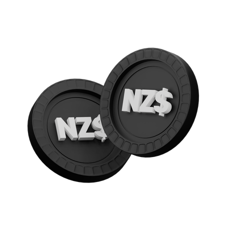 New Zealand dollar  3D Icon