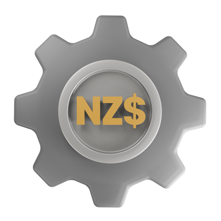 New Zealand dollar Money Management  3D Icon