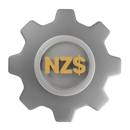 New Zealand dollar Money Management  3D Icon