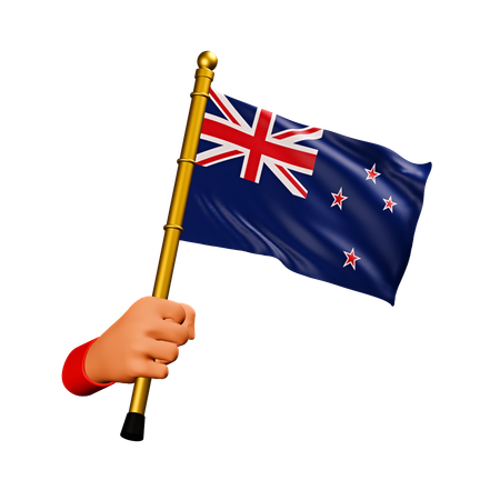 New Zealand Flag  3D Icon