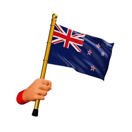 New Zealand Flag  3D Icon