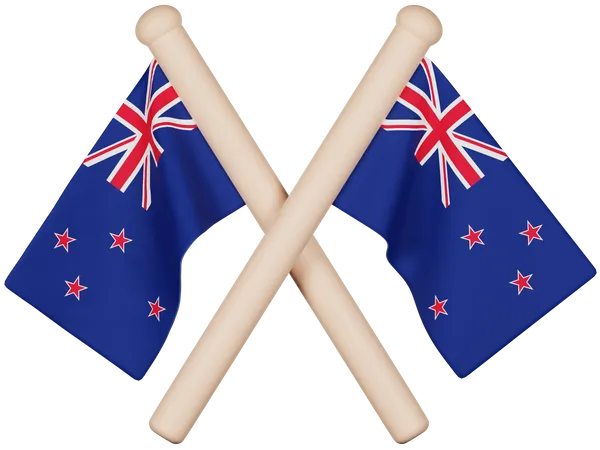 New Zealand Flag  3D Icon